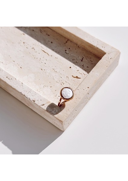 Pearl Steel Ring / Çelik Yüzük