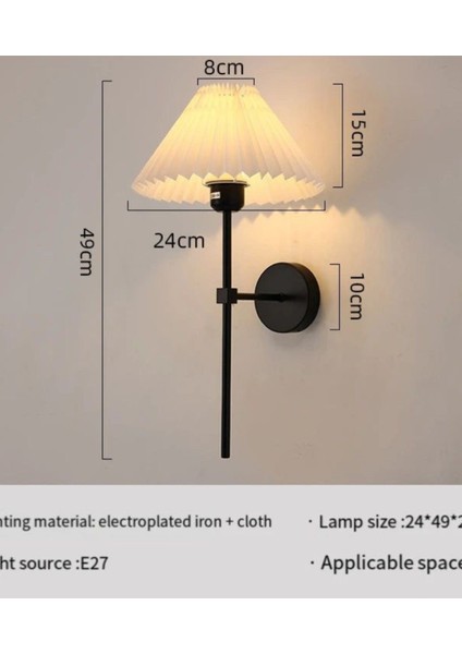 Modern Tasarım 1 Adet Kablosuz Pilli Aplik Tak Çalıştır Krem Abajur Umbrella Aplik Siyah 1 Adet modelleri