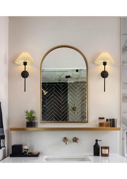 Modern Tasarım 1 Adet Kablosuz Pilli Aplik Tak Çalıştır Krem Abajur Umbrella Aplik Siyah 1 Adet fırsatları