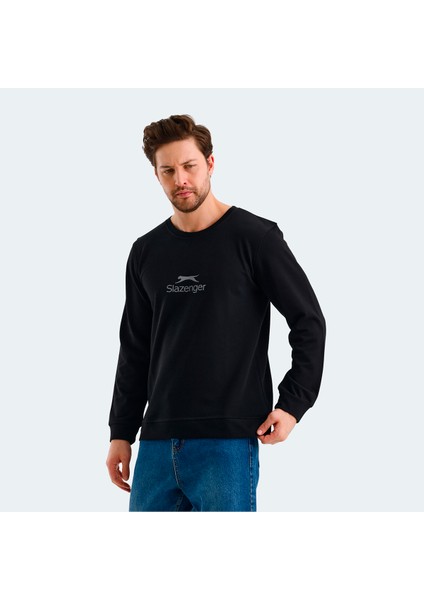 ORTWIN Erkek Sweatshirt Siyah