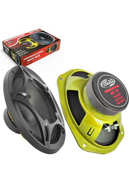 Boschmann Bm-69 Oto Midrange Oval 6x9 Inç 900 Watt 150 Rms