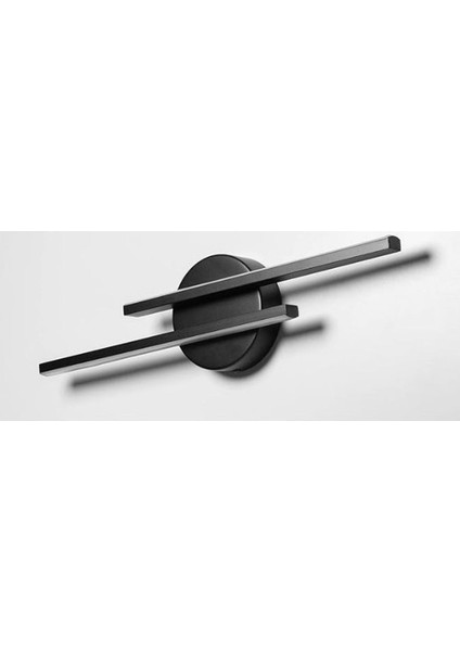 Assos Osram LED Modern Tasarım Siyah Eskitme Gün Işığı Ledli Banyo - Mutfak - Salon-Ofis 2 Li Aplik