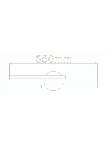 Assos Osram LED Modern Tasarım Siyah Eskitme Gün Işığı Ledli Banyo - Mutfak - Salon-Ofis 2 Li Aplik