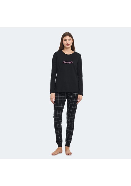 PAOLINA IN Kadın Pijama Siyah / Fuşya
