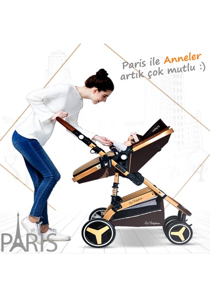 BH-945 Paris Amortisörlü Travel Sistem Bebek Arabası