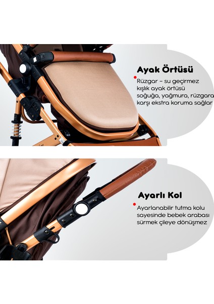 BH-945 Paris Amortisörlü Travel Sistem Bebek Arabası