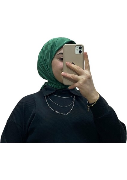 Jakarlı Kazayağı Desenli Eşarp 1039 fiyatları