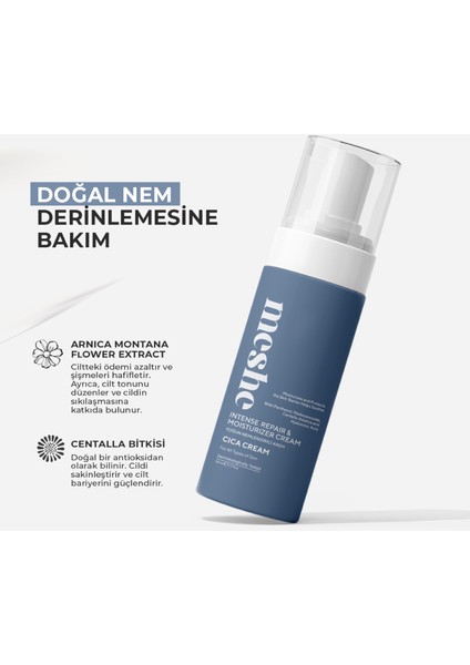 Cica Cream Yoğun Onarıcı ve Nemlendirici Bariyer Koruyucu Madecassoside Özlü Krem 60 ml