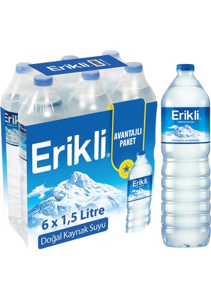 Doğal Kaynak Suyu 1,5 lt x 6 Adet