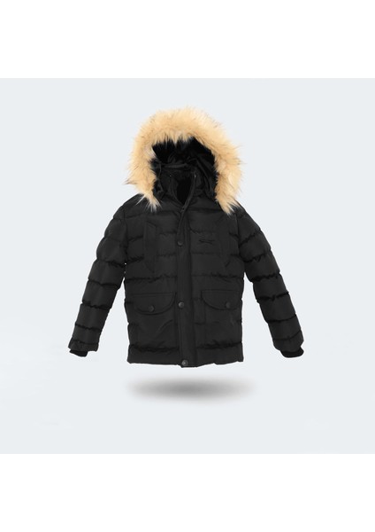 NAPOLI Unisex Çocuk Mont & Kaban Siyah