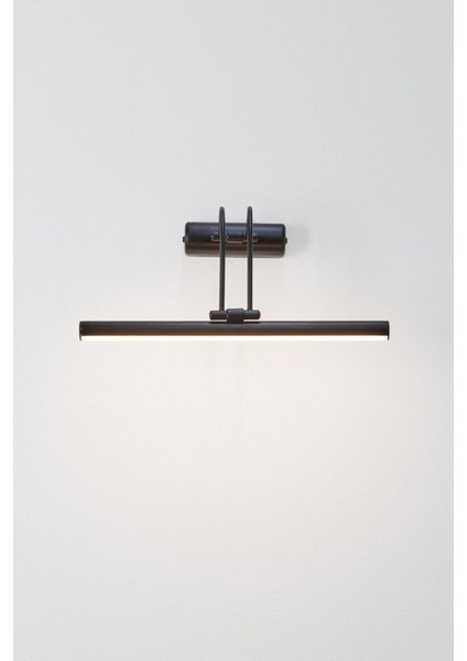 Pilli Mat Siyah Flüt Aplik Banyo Ayna Üstü LED Aydınlatma Beyaz Işık 6500K fiyatları