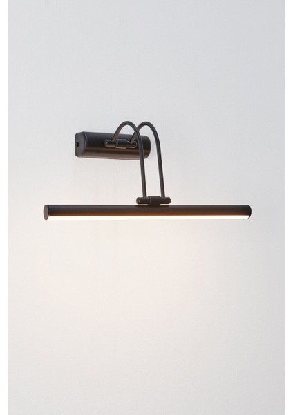 Pilli Mat Siyah Flüt Aplik Banyo Ayna Üstü LED Aydınlatma Beyaz Işık 6500K indirimleri