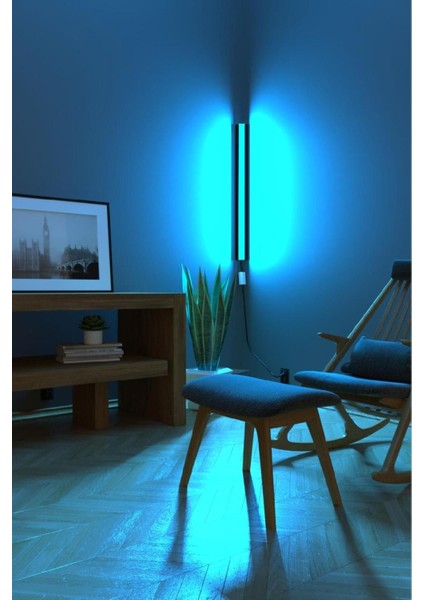 Uzaktan Kumandalı Köşe Rgb LED Abajur Aplik Gece Lambası Kumandalı 120 cm fırsatları