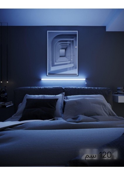 Uzaktan Kumandalı Köşe Rgb LED Abajur Aplik Gece Lambası Kumandalı 120 cm indirimleri