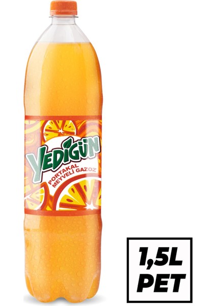 Portakal Meyveli Gazoz 1,5 lt