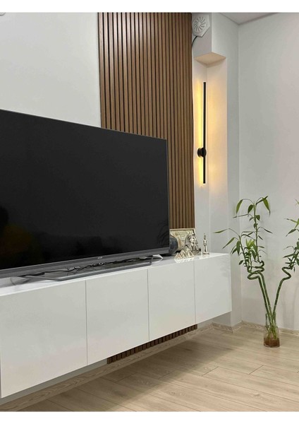 80 cm Pilli Siyah Kasa Sarı Işık Banyo Duvar Ayna Tablo Aydınlatma Çubuk LED Aplik Pil Hediyedir modelleri