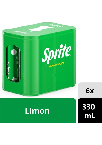 Gazoz Limon Aromalı 330 ml x 6 Adet