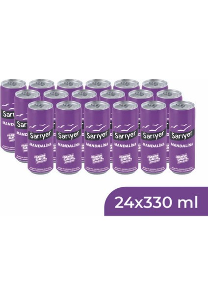 Mandalina Aromalı Gazoz 330 ml x 24 Adet