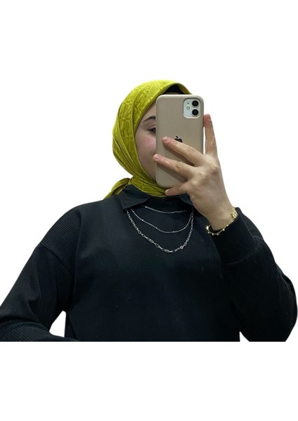 Jakarlı V Desenli Eşarp 1036 fiyatları