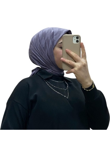 Jakarlı Kazayağı Desenli Eşarp 1039