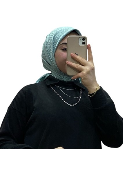 Jakarlı V Desenli Eşarp 1036 fiyatları