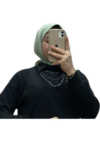 Jakarlı V Desenli Eşarp 1036 fiyatları