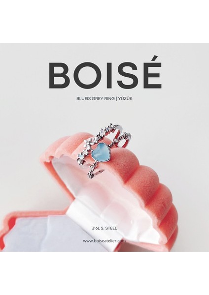 Blueis Grey Ring / Yüzük
