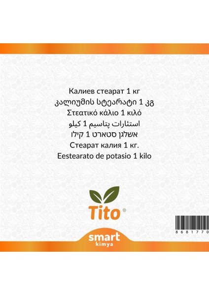 Potasyum Stearat 1 kg fiyatları