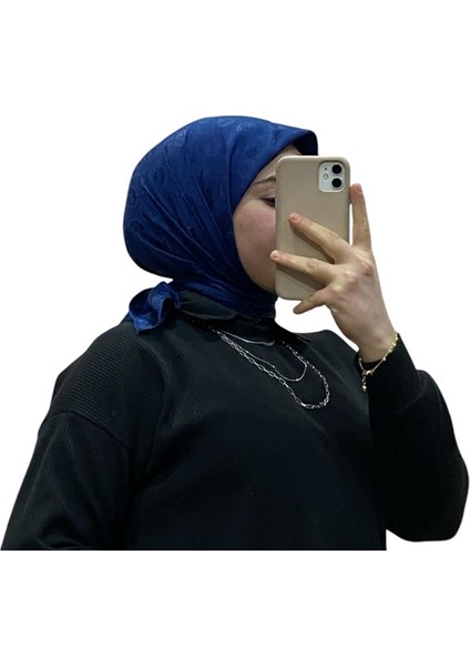 Jakarlı Lys Desenli Eşarp 1060