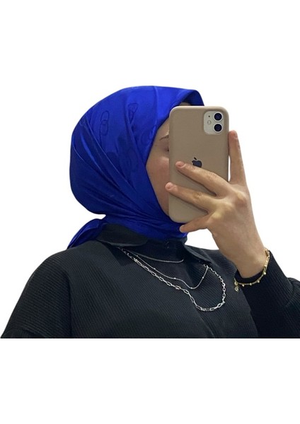 Jakarlı Içiçe Halka Desenli Eşarp 1051