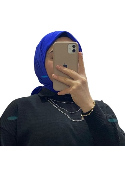 Jakarlı Içiçe Halka Desenli Eşarp 1051