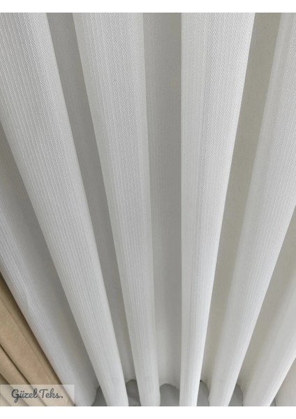 Yeni Trend Balık Sırtı Tül Kalın,kırışmaz,ütü Istemez Ağır Gramajlı 1/3 Sık Pile fırsatları