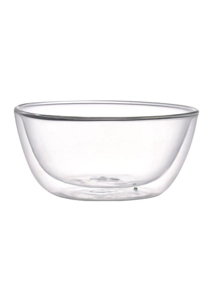 Vetro Borosilikat Çift Camlı Kase 350 Ml (2 Adet)