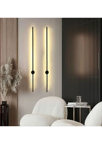 Pilli LED Aplik Dekoratif LED Aydınlatma 70CM Günışığı 2 Adet Duvar Aplik