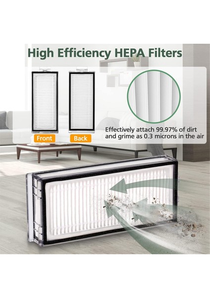 Q5 Pro/q5 /q8 Max/q8 Için Aksesuar Kiti, Rulo Fırça, Temizleme Fırçası, Hepa Filtre (Yurt Dışından)