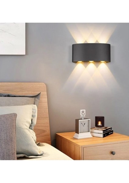 HL-5601 9W 6'lı Çift Yönlü Duvar Aplik Tepegöz Aplik Günışığı Dekoratif Lamba modelleri