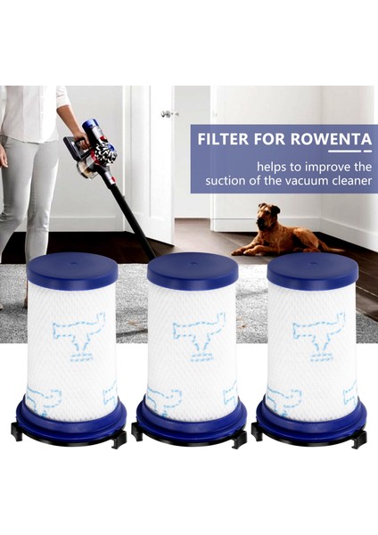 3 Paket Yedek Filtre Aksesuarları, 360 X-Pert Elektrikli Süpürge Için,запасные Части Пылесоса (Yurt Dışından) fırsatları