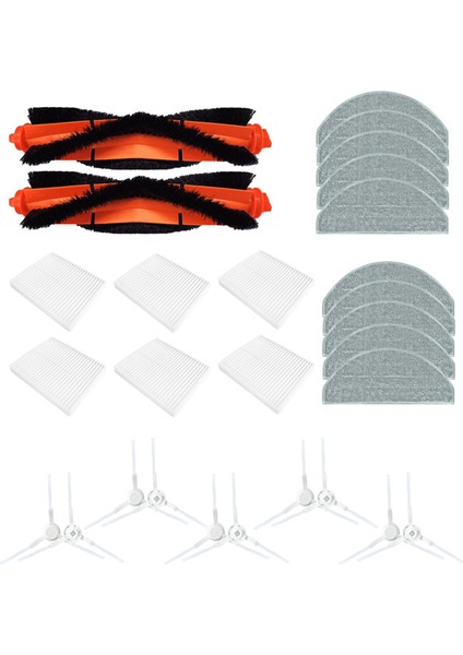 Süpürme Robotu Için E10 E12 Yedek Yedek Parça Aksesuarları Ana Fırça Yan Fırça Hepa Filtre Paspas Bezi (Yurt Dışından) modelleri