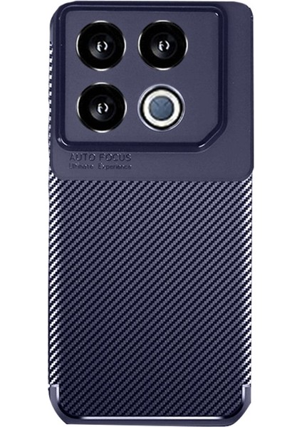 Infinix Gt 20 Pro Kılıf Negro Karbon Kamera Korumalı Silikon Lacivert