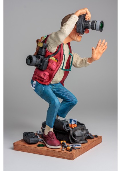 Koleksiyon Forchino The Photographer Fotoğrafçı Figür 39 cm