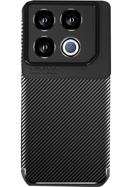 Infinix Gt 20 Pro Kılıf Negro Karbon Kamera Korumalı Silikon Siyah