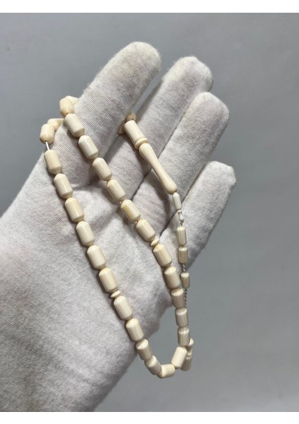 Kesme Fildişi Tesbih 12,50 Gram - Koleksiyonluk Fil Dişi Tespih