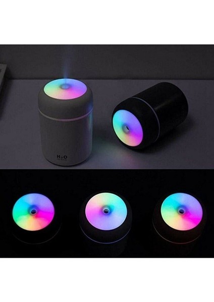 LED Işıklı Mini Ortam Oda Hava Nemlendirici ve Taşınabilir Buhar Makinesi H2O Humidifier