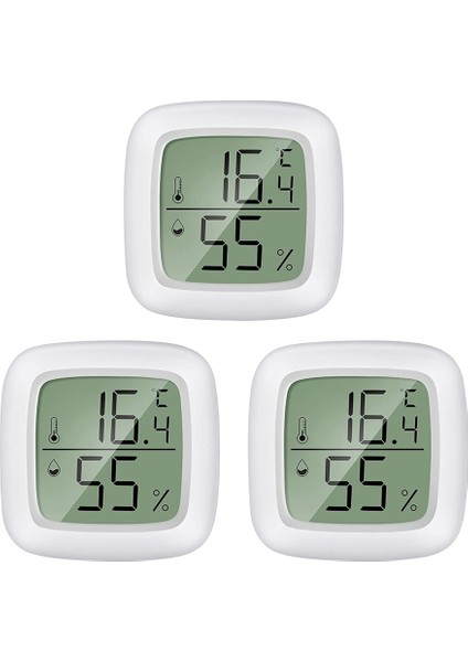 Mini LCD Dijital Termometre Higrometre 3'lü Paket Nem Ölçer Termometre Kapalı Bebek Odası, Kıdemli Odası Için Uygun (Yurt Dışından)