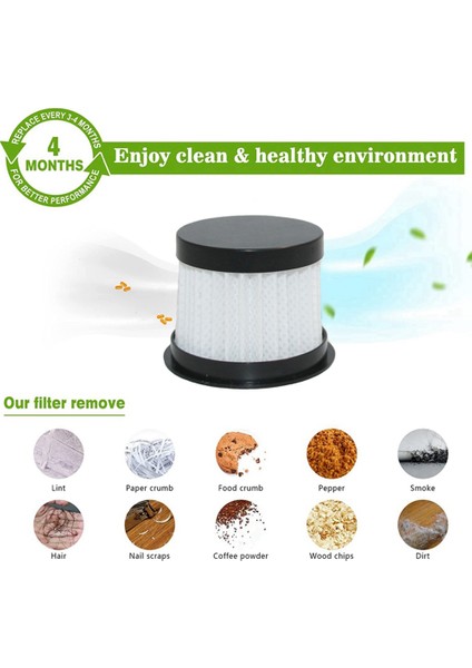 6 Adet Yıkanabilir Hepa Filtre Deerma CM300S/CM400/CM500/CM800/CM900 Akar Sökücü Yedek Aksesuarlar (Yurt Dışından) fırsatları
