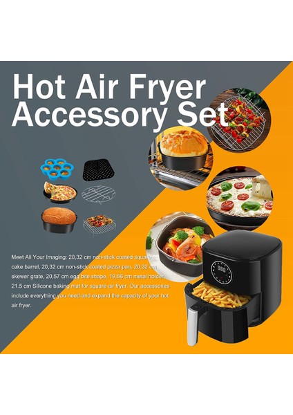 Gowise Nınja Cozyna Airfryer Most 3.7qt ve Daha Büyük Fırın Için 1 Takım, Kek Fıçısı, Pizza Tavası ile (Yurt Dışından)