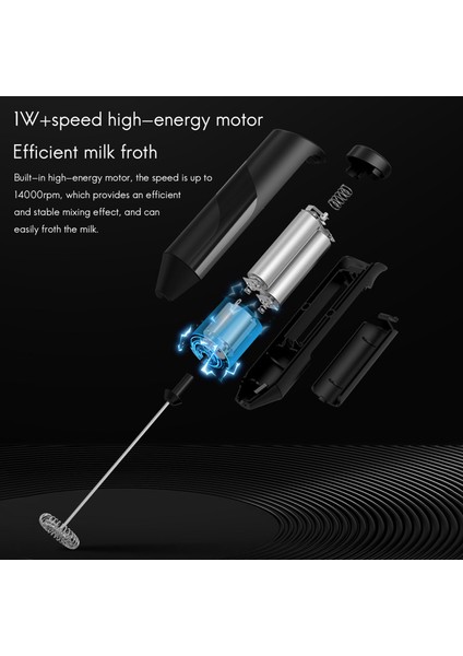Elektrikli Kahve Mikser Şarj Edilebilir Süt Çalkalayıcı Makinesi Frother Foamer Yumurta Çırpıcı El Blender (Yurt Dışından) modelleri