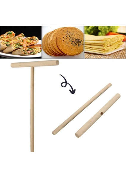 4 Adet T Şekli Krep Makinesi Gözleme Hamuru Ahşap Serpme Sopa, Ahşap Krep Araçları, Krep Yapmak Için Krep Serpme Makineleri (Yurt Dışından)