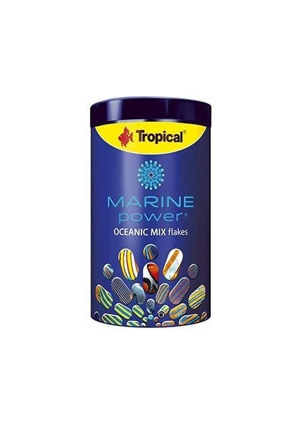 Marine Power Oceanic Mix Flakes Deniz Balıkları Için Krill ve Spirulina Katkılı Balık Yemi 1000 ml 200 gr