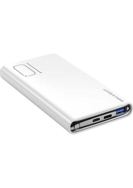 22.5W Quick Fast Hızlı Usb-C Type-C Çift Çıkışlı 10000 Mah Taşınabilir Şarj Aleti Powerbank PR229